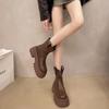 Модные осенне-зимние однотонные новые женские ботинки с нескользящей подошвой 2024 года, высококачественные модные женские ботильоны для активного отдыха Botines Mujer