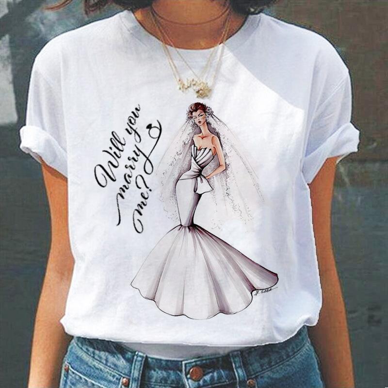 Summer Round Neck 3D Queen Pattern Print Top Fashionable Casual Short Sleeved Women's T-shirts