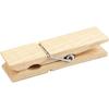 Mini Wooden Clothespins - 2 X 7.2 Cm - 4 Pcs