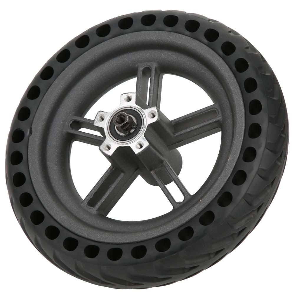 Cellular Rear Wheel Fit for Xiaomi Electric Scooter Black Rubber Tire Wear Resistant