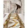 Golden Luxury Long Corridor Carpets High-grade Lobby Decoration Non-slip Runner Rugs Hotel Stair Passageway Washable Floor Mat