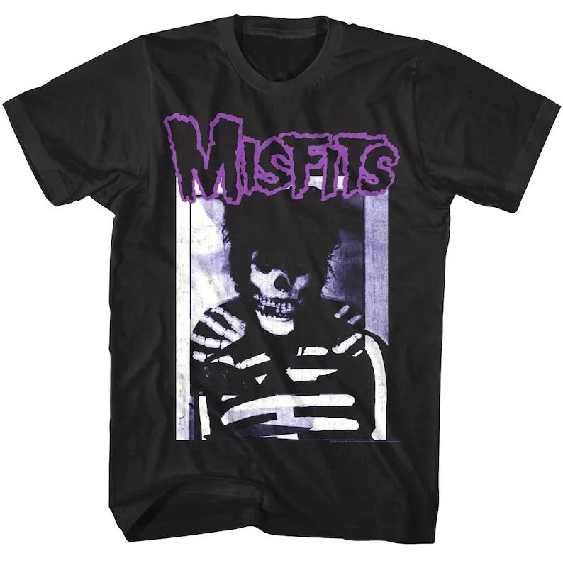 Misfits Коллекция Скелетов 1 Мужская Футболка Песня Панк Рок Группа Концертный Тур