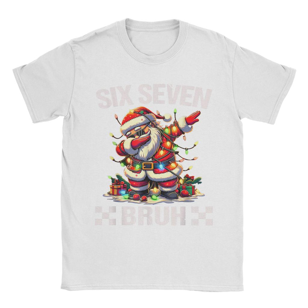 67 Six Seven Burh Funny Christmas 6 7 Meme T-Shirt Summer Cotton T Shirts For Male Hippie Pattern Tshirt Short-Sleeve Clothes