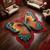Коврик для пола Бабочка Впитывающий Коврик для ванной Нескользящий Декоративный Коврик Бабочка для Душа Спальни Гостиной Балкона Прихожей