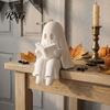 Small Ghost Statue for Edge Reading Book Halloween Decoration, 3D Printed Shelf Sitter Statue, Figurine Ornament Cute Spooky Sitting Bookshelf,