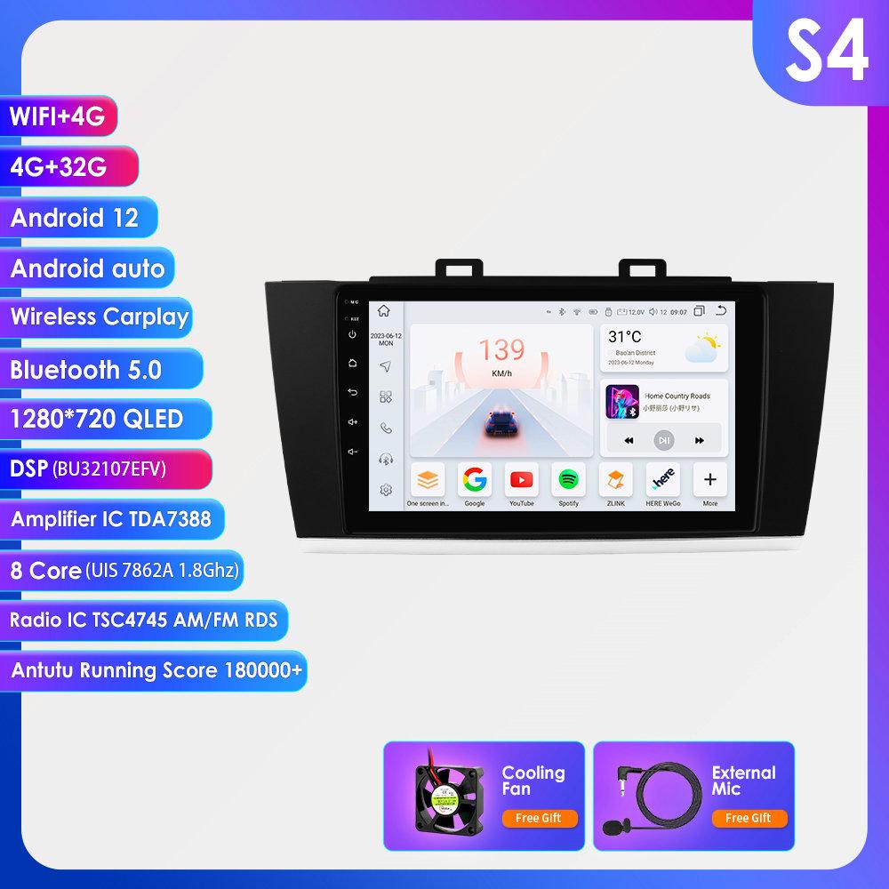 9" Hizpo Автомобильный Мультимедиа Android13 Автомобильное Радио CarPlay Для Subaru Legacy Outback 2015 - 2018 7862S Интеллектуальный Экран Навигации CarPro Дисплей