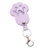 Pet Memorial Keychain Pendant Dog Cat Claw Design Faux Leather Pet Hair Memorial Keychain Pet Accessory