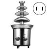 Электрический шоколадный фонтан из нержавеющей стали с 4 ярусами для свадеб, дней рождения, вечеринок, DecorUS