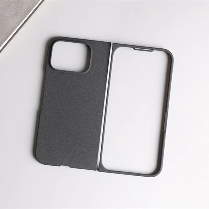 Матовый твердый ПК-чехол-книжка с текстурой песчаника для Google Pixel 9 Pro Fold, ультратонкий, противоударный, полный защитный бампер для Pixel Fold 2
