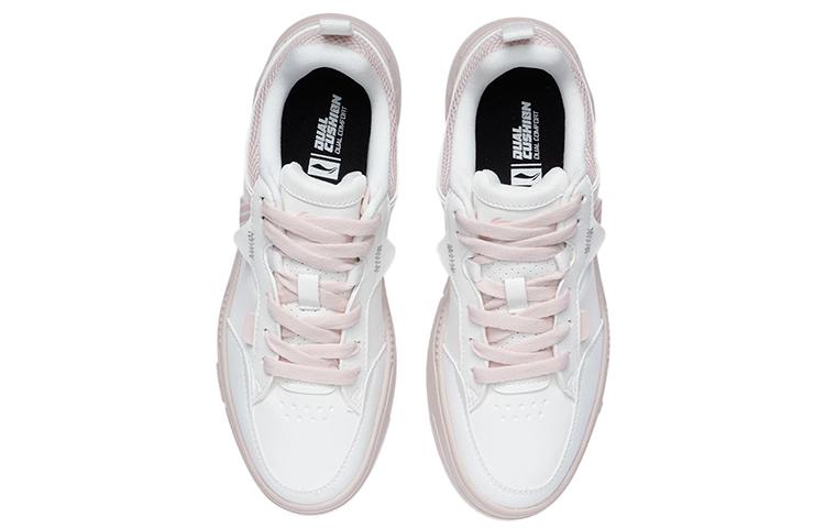 Li Ning ACE Нескользящая Амортизирующая Устойчивая к истиранию Низкие Скейтбордические Кроссовки Женские Розовые AGCR236-6