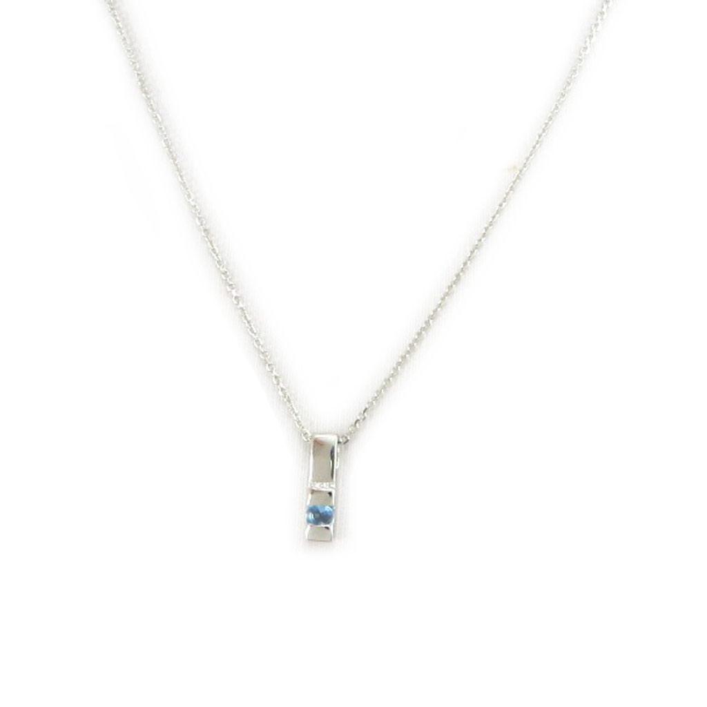 Altesse [L5369] — Голубое серебряное ожерелье «Нежное»