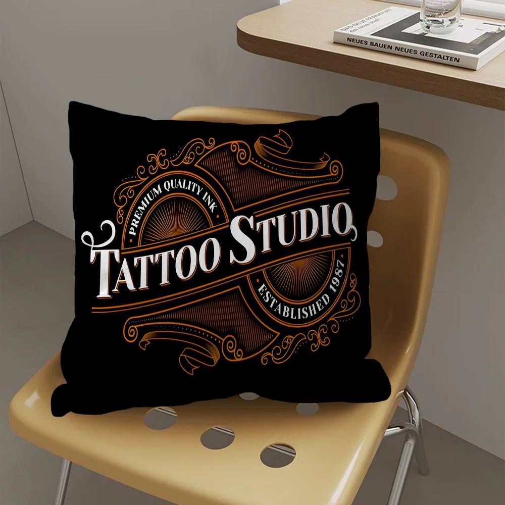 Tattoo Shop Personalized Pillow Dust Cover Bedroom Kids Party Decoration Pillowcase Birthday Children Gift