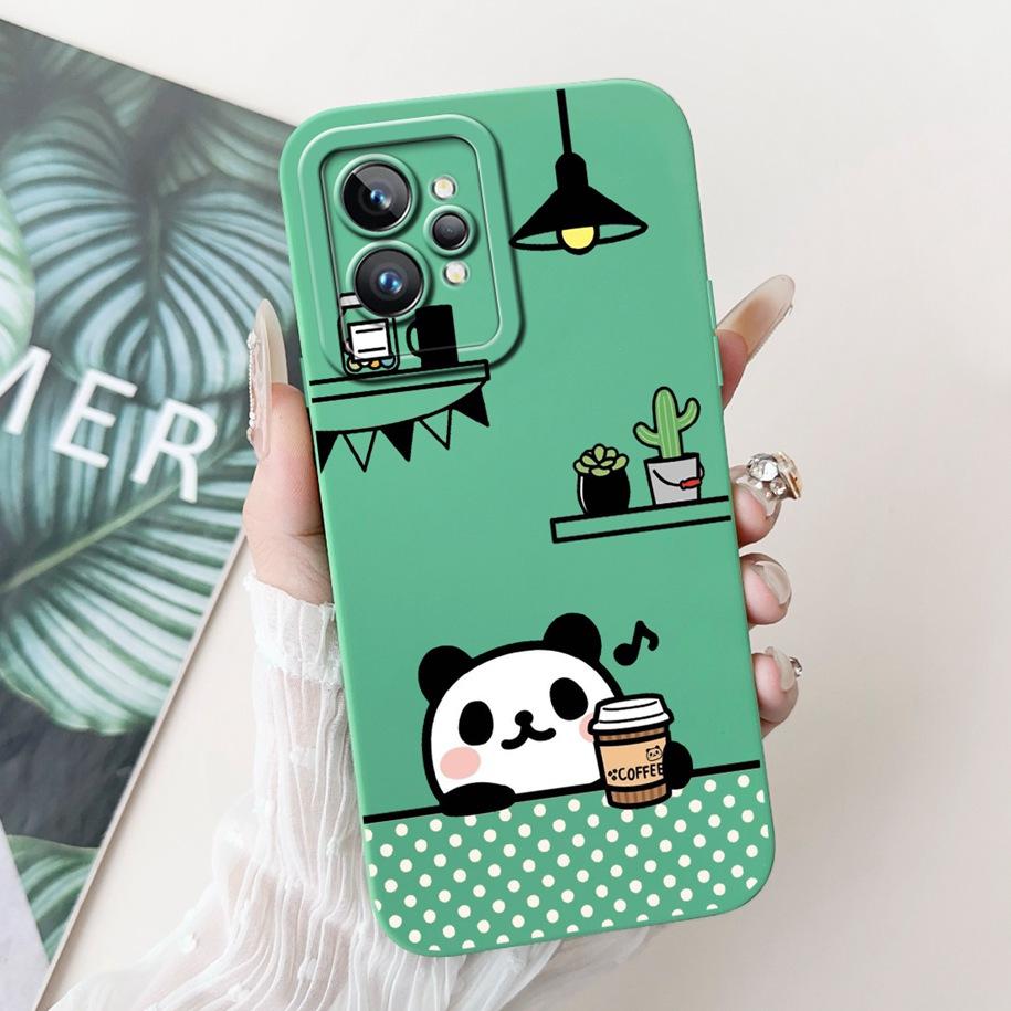 For Realme GT Neo 2 Case RMX3370 Silicone Cover Creative Panda Rabbit Shockproof Bumper For Realme GT2 Pro GT 2 RealmeGT2 Fundas