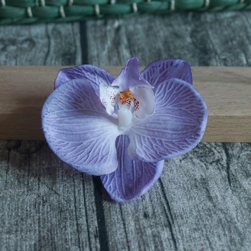 8,5 см заколка для волос в виде орхидеи для женщин, заколки для волос с искусственными цветами, милые аксессуары для волос для свадебной вечеринки, подарки