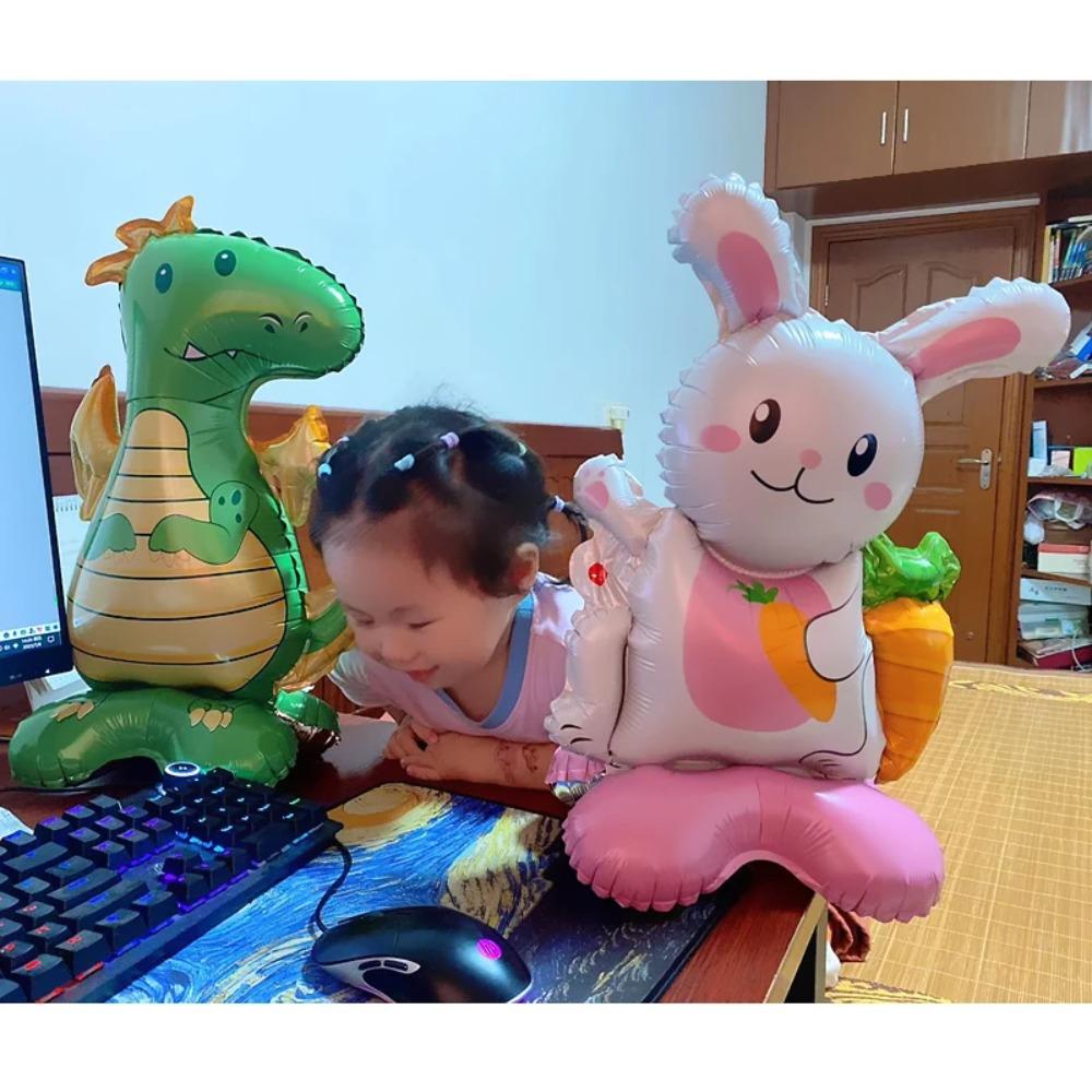 Мультяшные животные фольгированные шары 3D джунгли дикие животные принадлежности для вечеринки праздничное торжество