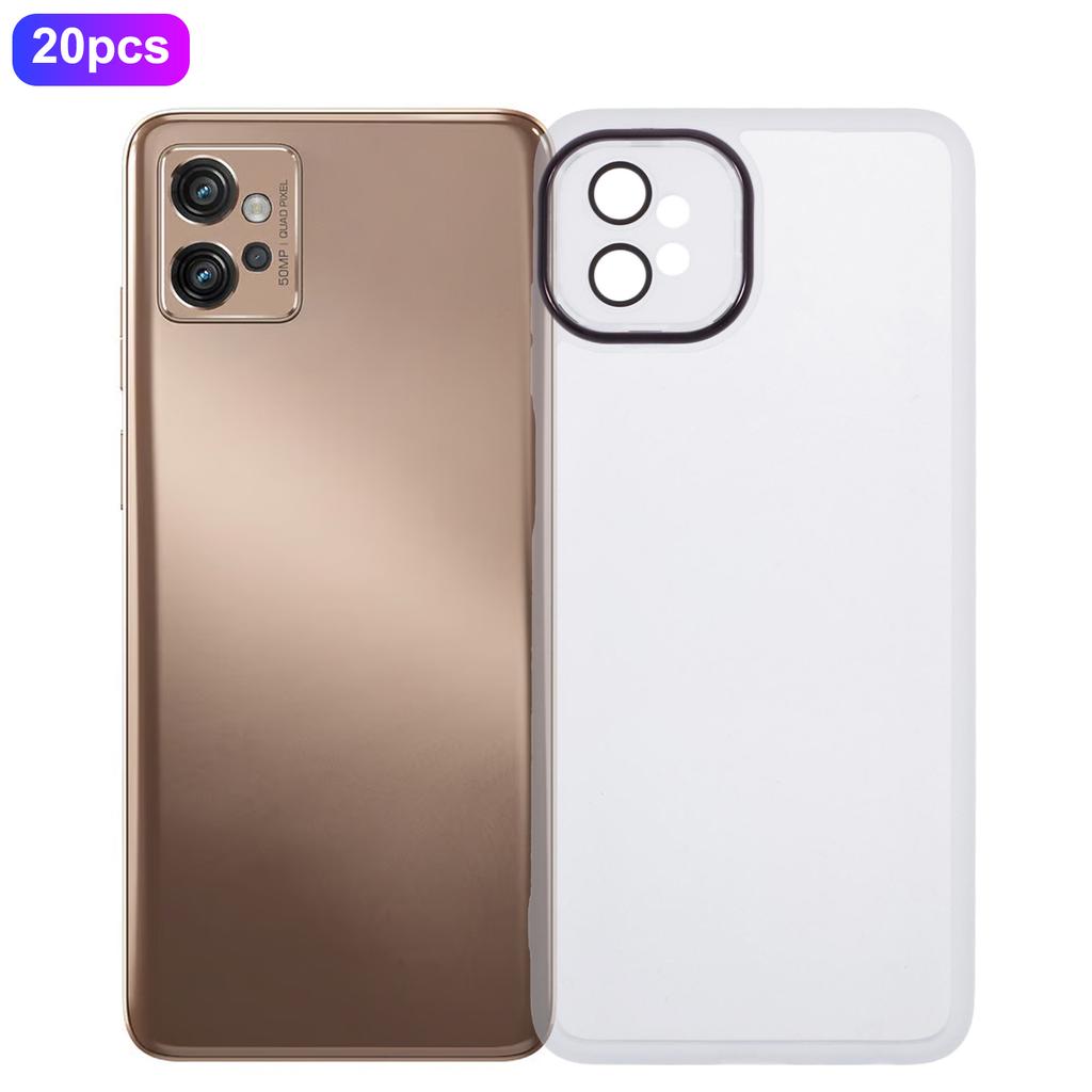 Оптовая покупка 20 шт. Чехол для Motorola Moto G32 4G с гальванизированной рамкой камеры, ТПУ чехол для телефона с точными вырезами