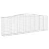 VidaXL 4x Arched Gabion Baskets Arched Gabion Cages Gabion Walls Garden Fences Terrace Outdoor 3145971