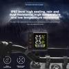 Мотоциклетные TPMS-мониторы давления в шинах, контроль температуры, сигнализация, часы с 2 внешними датчиками, быстрая зарядка через USB QC3.0