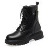 Women's Winter Boots Leather WoolenFemale Ankle Boots Platform Soles Non-slip Women's Boots