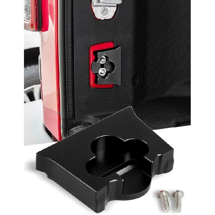 Savadicar TL01 Tailgate Limiter, Aluminum Alloy Rear Trunk Door Latch, Tail Gate Stopper for 2007-2018 Jeep Wrangler JK JKU 2-Door & 4 Door, Tailgate