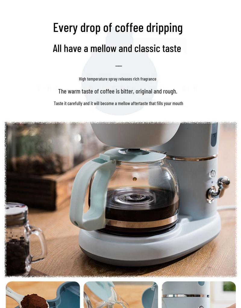 Dual-Use Automatic American Drip Coffee & Tea Maker for Home and Office