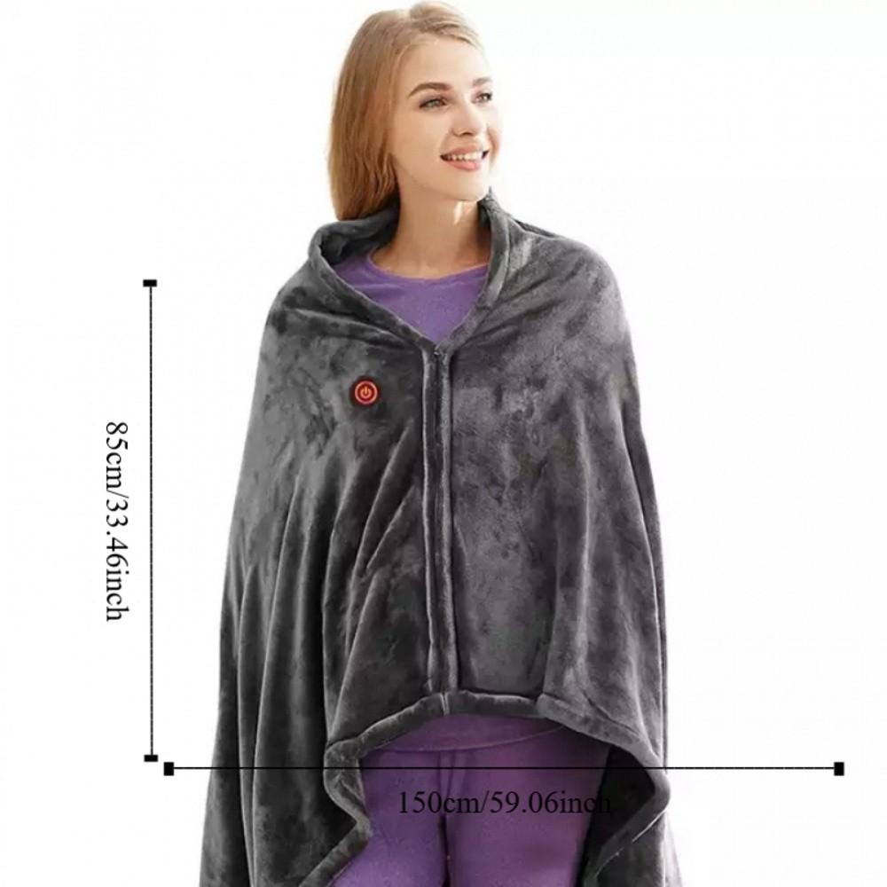 3 Heated Level Heating Blanket Coral Velvet Electric Blanket Heated Pad USB Heating Shawl  Travel