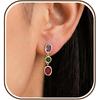 Gold Dangle Earrings for Women,Prom Jewelry Dainty Earring 14K Gold Plated Drop Earrings for Women Trendy Hypoallergenic CZ Dangling Earring