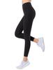 Yvette Compression Yoga Training Breathable Leggings for Long Size XL Women's High-Waisted Pants, Tights, Running, Length, Black,