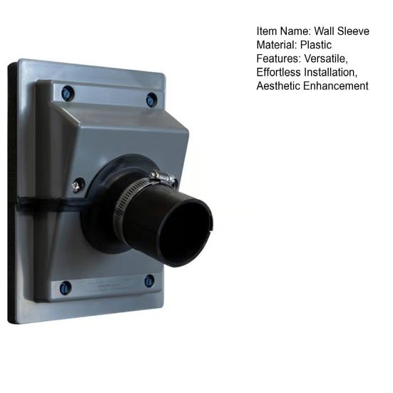 Комплект разъемной настенной гильзы для магистрали кондиционера Легкая установка Защита для прохода через стену для систем кондиционирования воздуха для помещений и улицы Покрытие для магистрали ОВКВ