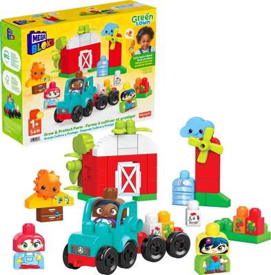 Набор Mega Bloks Зеленый Город Пчела и Фермерский Трактор (51 штука) для возраста от 1 года и старше (HDL07)