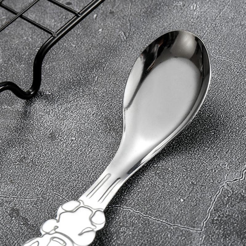 Нержавеющая сталь креативная милая коала мороженое десерт фруктовый совок плоский дно ложка для размешивания кофе чай столовые приборы ложка