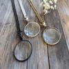 Lot of 3 Pic Magnifying Necklace Vintage Nautical Pocket Style Monocle 42 Mm Necklace Magnifier Glass