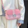 2025 New Contrasting Color Portable Carry Small Square Bag, Women's Popular High-end Casual Shoulder Messenger Bag