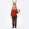 S-XL Kids Alice In Wonderland March Hare Cosplay Costume Halloween Stage Performance Role Play Outfit