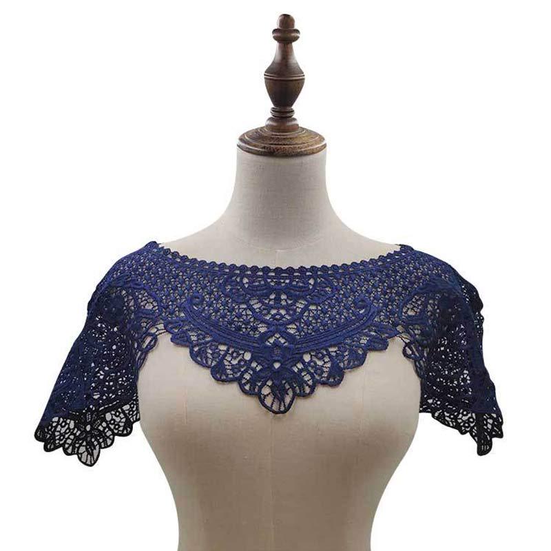 Hollow Dress Applique DIY Sewing Motif Lace Collar Sewing Craft Blouse High Quality Lace Fabric 1PC 3D Hot Sale Trims Popular Neckline Decor