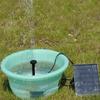 1.2W Solar Panels Water Fountain Pump with 6 Nozzles Solar Powered Fountain Wave Maker for Outdoor Bird Bath Garden Fish Pond