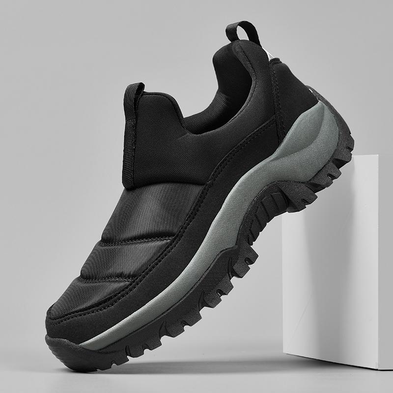 Модные зимние мужские кроссовки, теплые меховые сапоги Ankel, плюшевые мужские зимние сапоги, обувь больших размеров для пар, нескользящие сапоги, повседневная мужская обувь