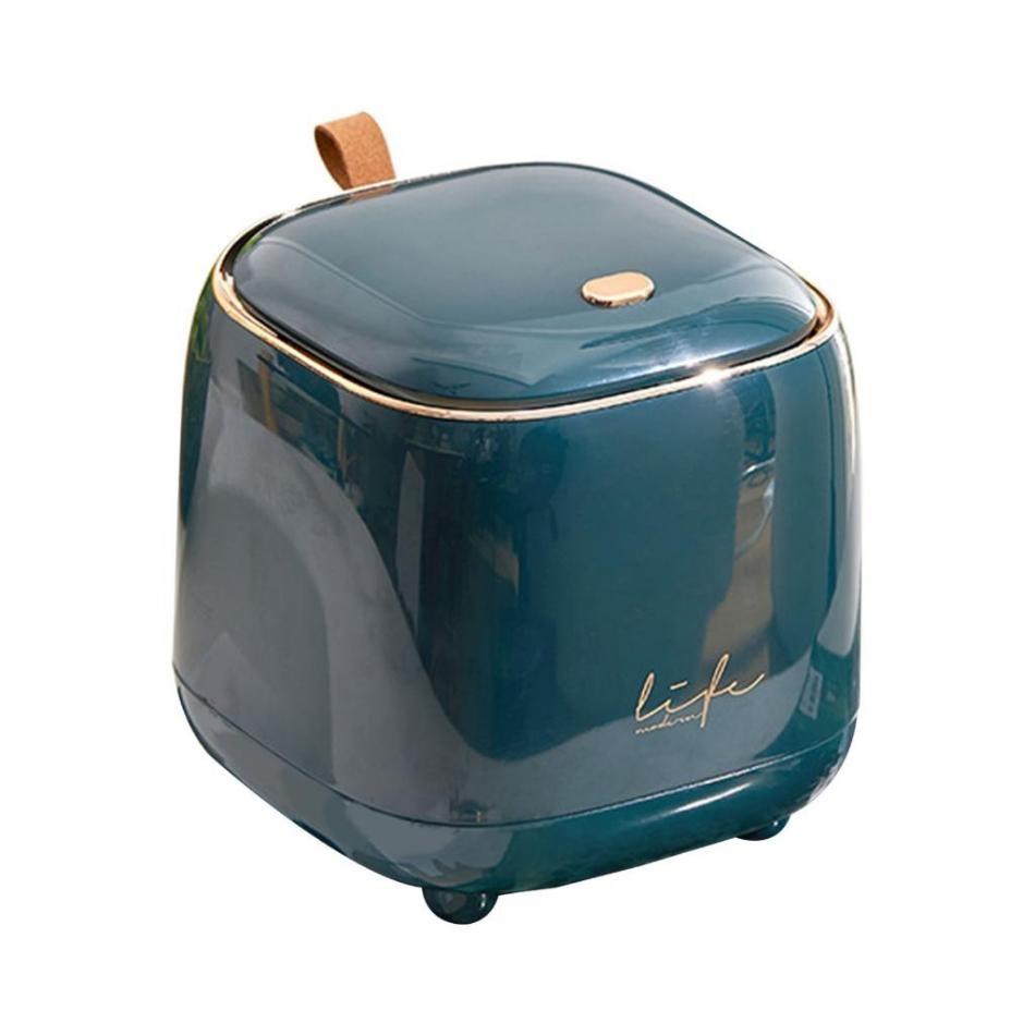 Desktop Mini Trash Bin Double Layer Waste Basket Wastebasket for Bathroom Vanity Tabletop Storage Box