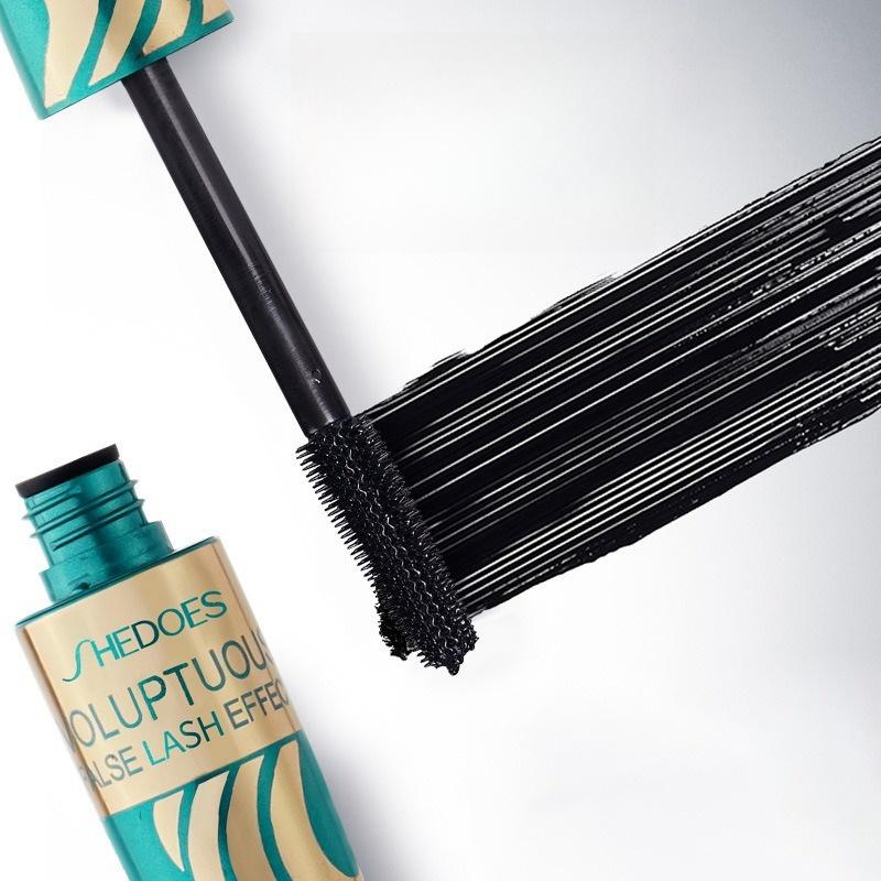 Тушь Gold Feather 4D Обильная и фигурная Тушь Прочная водостойкая тушь с защитой от пота Густая завивающаяся тушь Нелегко наносить тушь