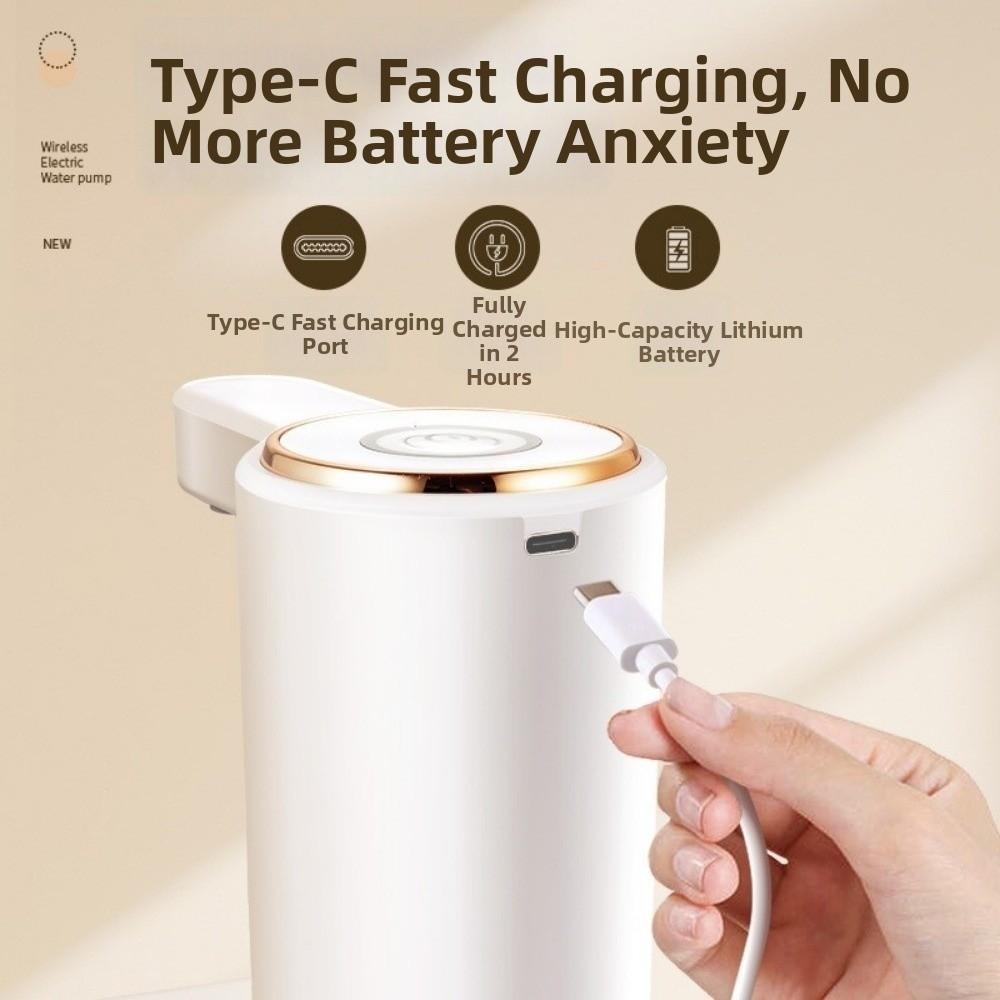 Type-C Charging Electric Bottled Water Dispenser Portable Smart Water Bottle Pump Outdoor Use