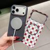 Керамический чехол для iPhone 17: Матовая магнитопритягивающая накладка с ощущением кожи из углеродного волокна для Apple 16 Pro Max