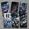 Aircraft Helicopter Formation Soft Phone Case for Xiaomi Redmi Note 12 13 14 15 Pro Plus 11 12S 11S 11T 10 4G Black Cover Back S