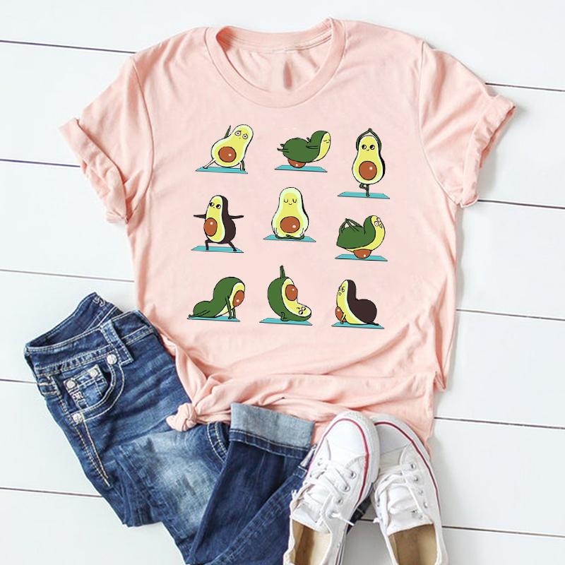 Футболка Топ Модная футболка Одежда Повседневная Милая Любовь Панда Весна Короткий рукав Унисекс Принт Лето Леди Fe Унисекс Графическая футболка Унисекс