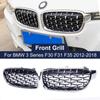 Одна пара высококачественных хромированных решеток радиатора для BMW 3 серии F30 F35 F31 2012-2018 Meteor Style Diamond Style Racing Grills