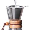 Coffee Dripper, Stainless Steel Coffee Filter - Reusable Pour-Over Filter, Stainless Steel, Slow Drip, Double-Layer Fine Mesh Coffee Strainer, Makes 1