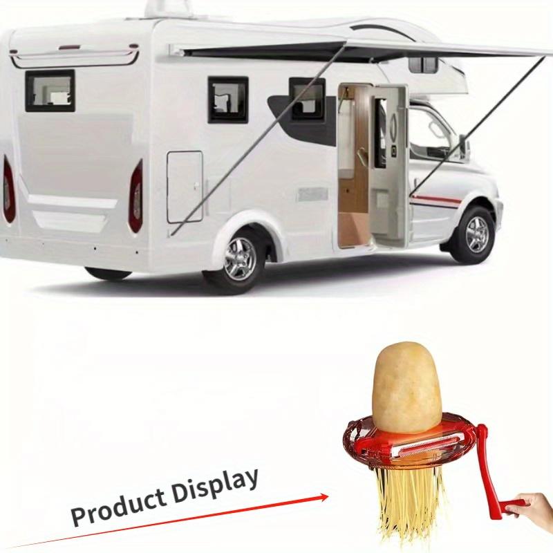 Компактная картофелечистка, ломтерезка и измельчитель 3 в 1 для автодомов и кемпингов — двойные лезвия, многофункциональный кухонный гаджет