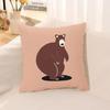 Cartoon Animal Print Pillow Case Living Room Sofa Cushion Cover Bedroom Room Bedside Home Decoration