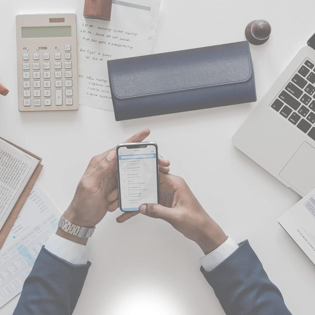 Watch Case Travel Organizer - Watch Roll Case - 3 Watch Case Display Storage for Men - Watches Accessory Gift