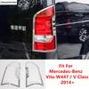 Автомобильный задний фонарь Рамка для фар Накладка-декор Бровь для Mercedes-Benz Vito W447 / V-Class 2014 - 2025 ABS Хромированные Аксессуары