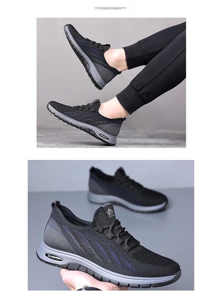 Мужские повседневные слипоны из дышащей сетки Flyknit